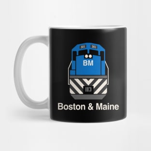 Boston and Maine Railroad Train Engine Mug